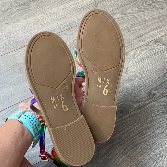 New Mix No. 6 rainbow sandals size 6 - Picture 5 of 5